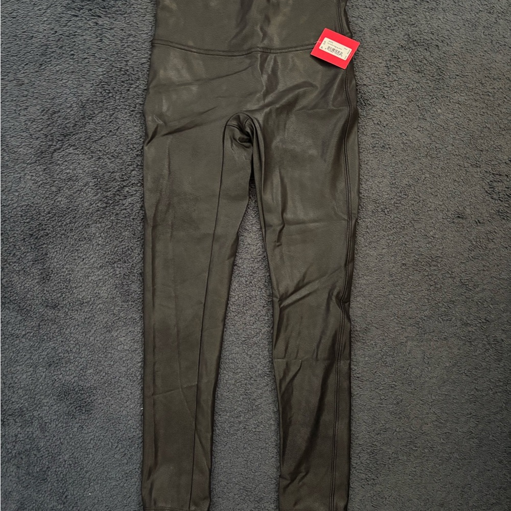 Spanx Faux leather Black High-Waisted Leggings